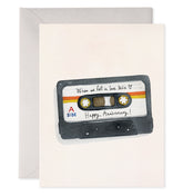 Mix Tape Anniversary Card